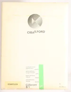 Papier Cilbrom B1 1W mince brillant blanc doux - Pochette 10 feuilles 18x24 cm Echantillon - recto