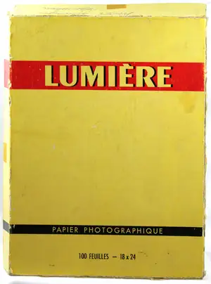 Sté Lumière - Bromure Elysée B12-1 carton brillant blanc doux - Boîte 100 feuilles 18x24 cm