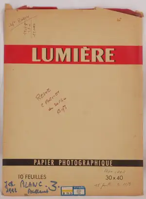 Bromure Elysée B 12/3 Mince Brillant blanc dur - Pochette de 10 feuilles format 30x40 cm