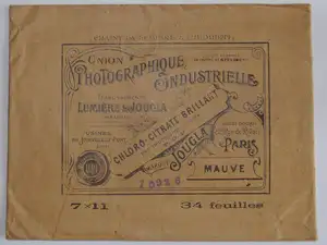 Papier Chloro-Citrate Mauve - Pochette de 34 feuilles format 7x11 cm