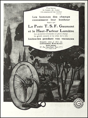 Haut-Parleur Lumière, publicité de 1924