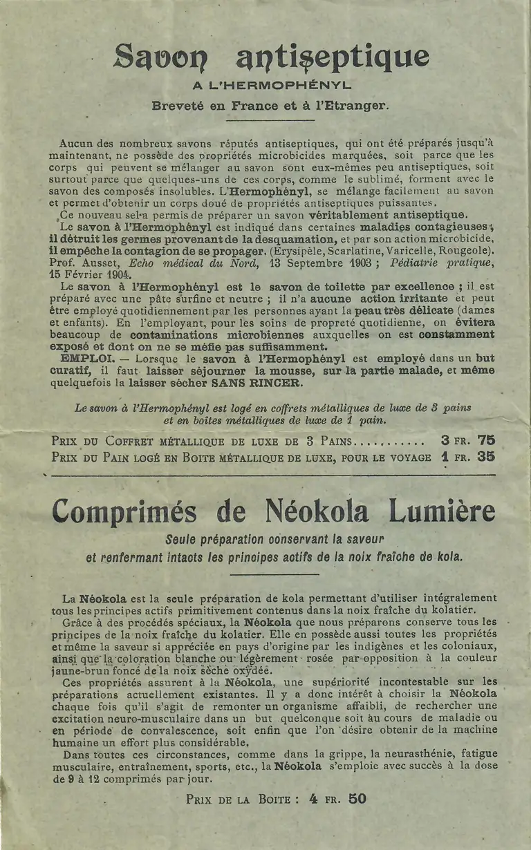 Catalogue Produits Spéciaux de la Société des Brevets Lumière - page 3