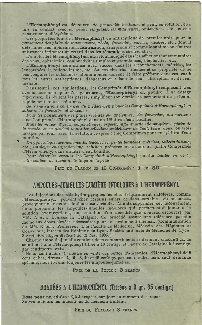 Catalogue Produits Spéciaux de la Société des Brevets Lumière - page 4