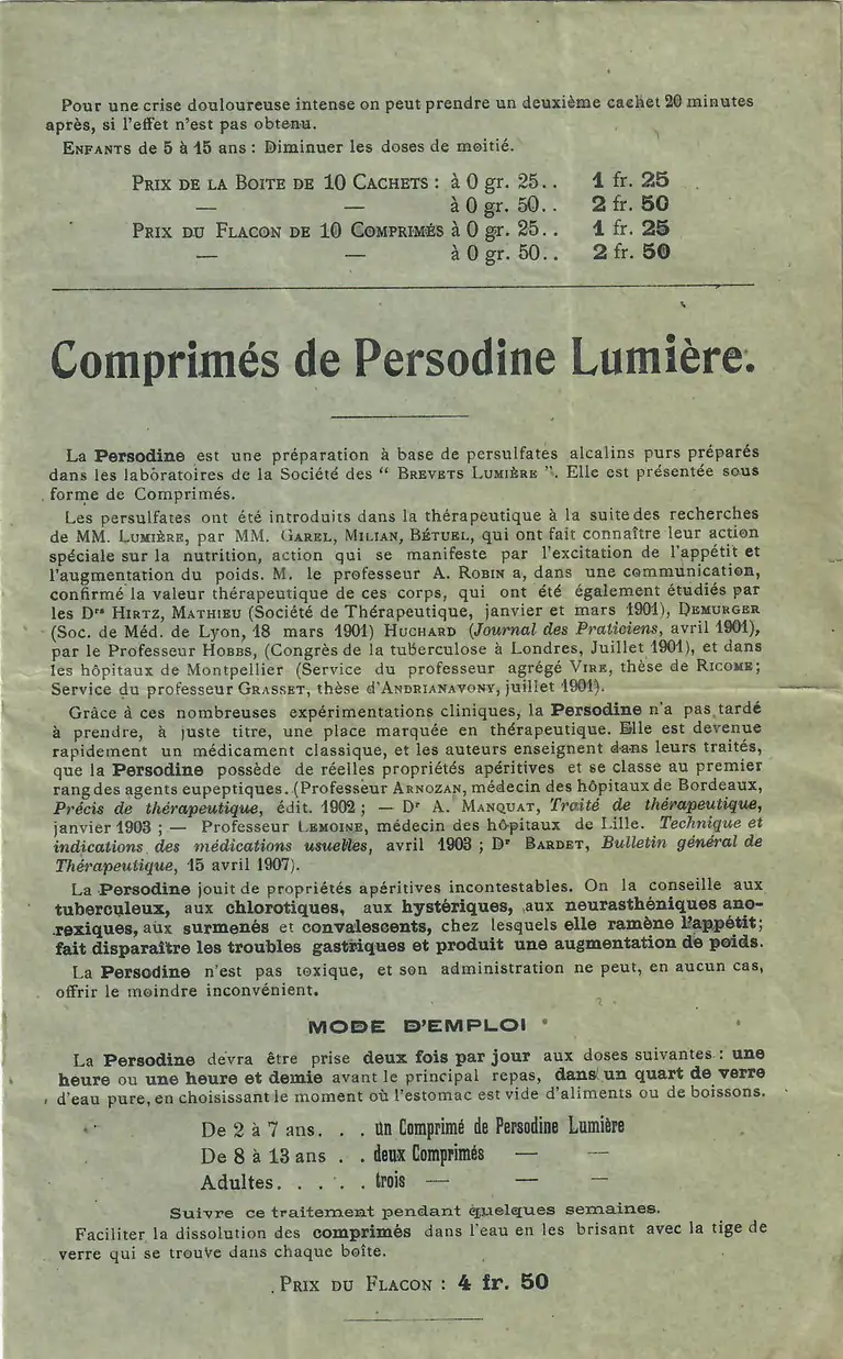 Catalogue Produits Spéciaux de la Société des Brevets Lumière - page 5
