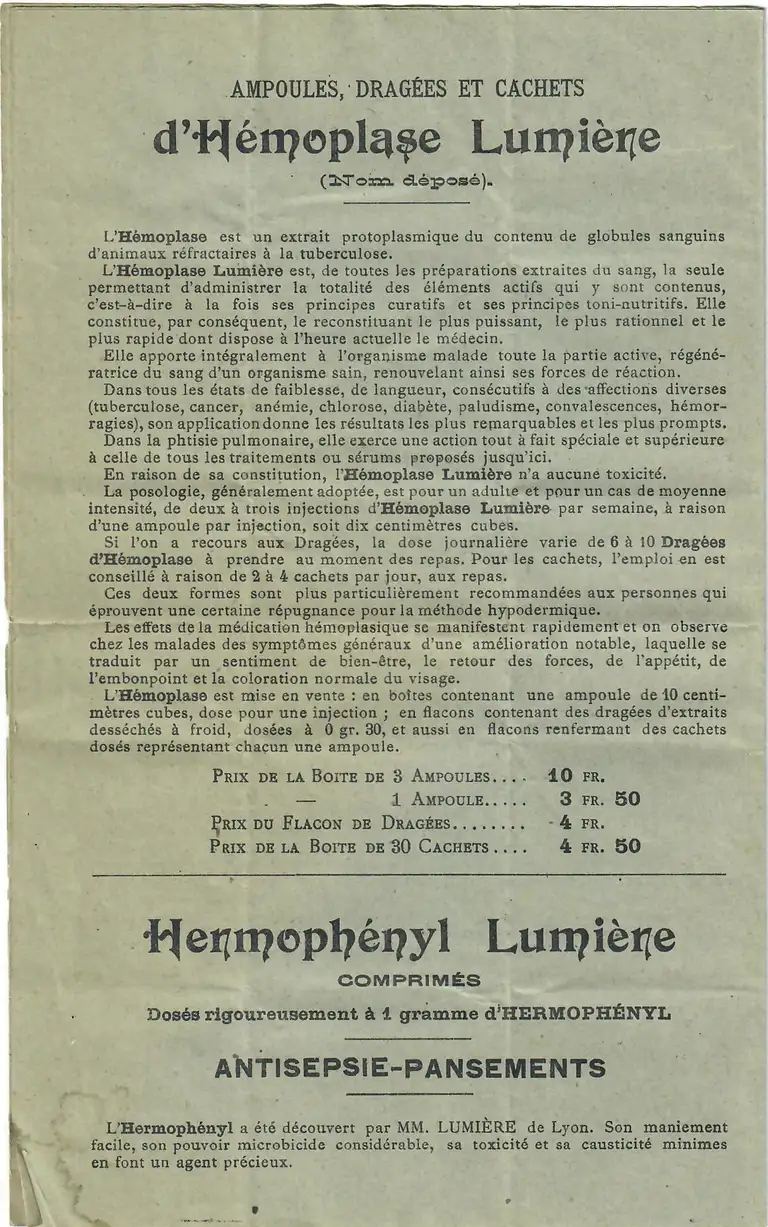 Catalogue Produits Spéciaux de la Société des Brevets Lumière - page 8