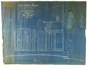 Plan de l'usine de Feyzin