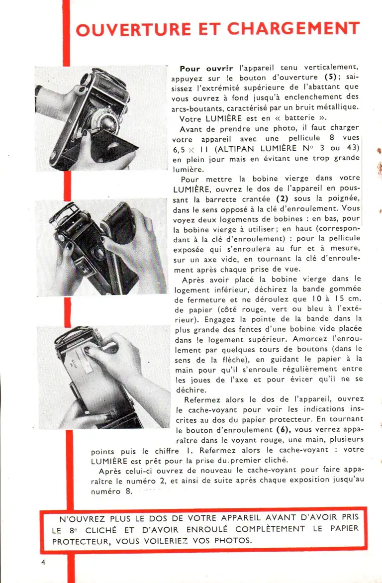 1952 - Notice Lumière 6,5x11 - page 4