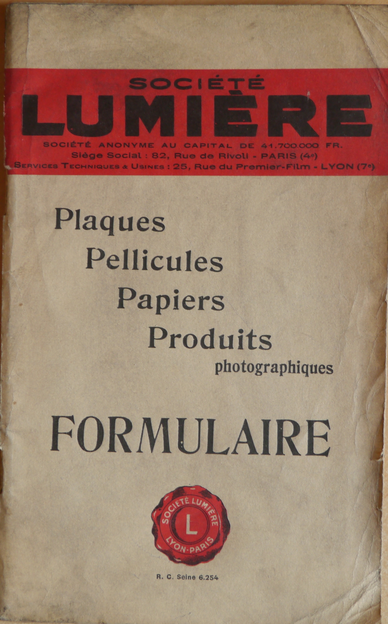 Formulaire n°21 - 1938