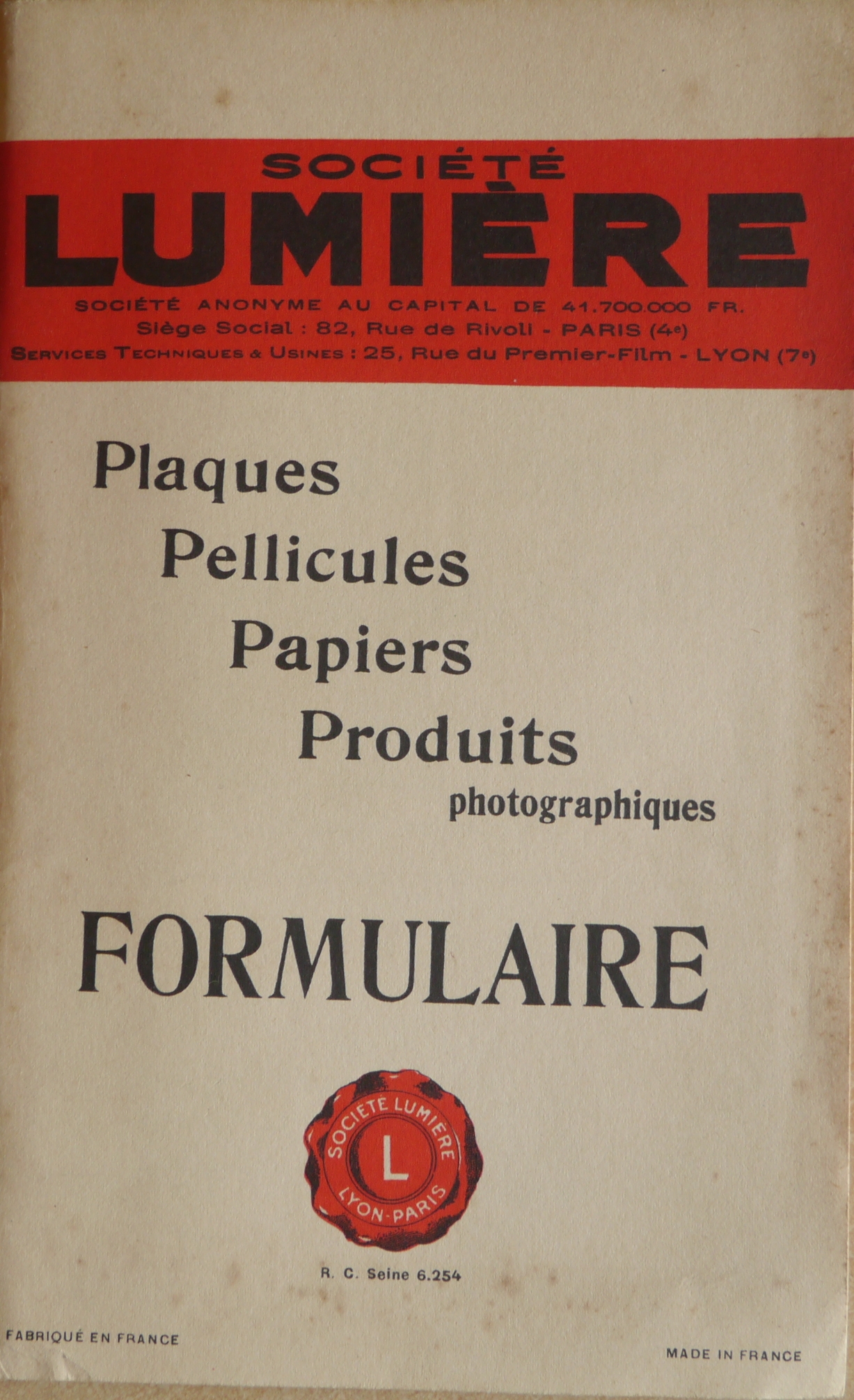 Formulaire n°26 - 1947