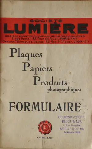 Formulaire n°16 - 1928