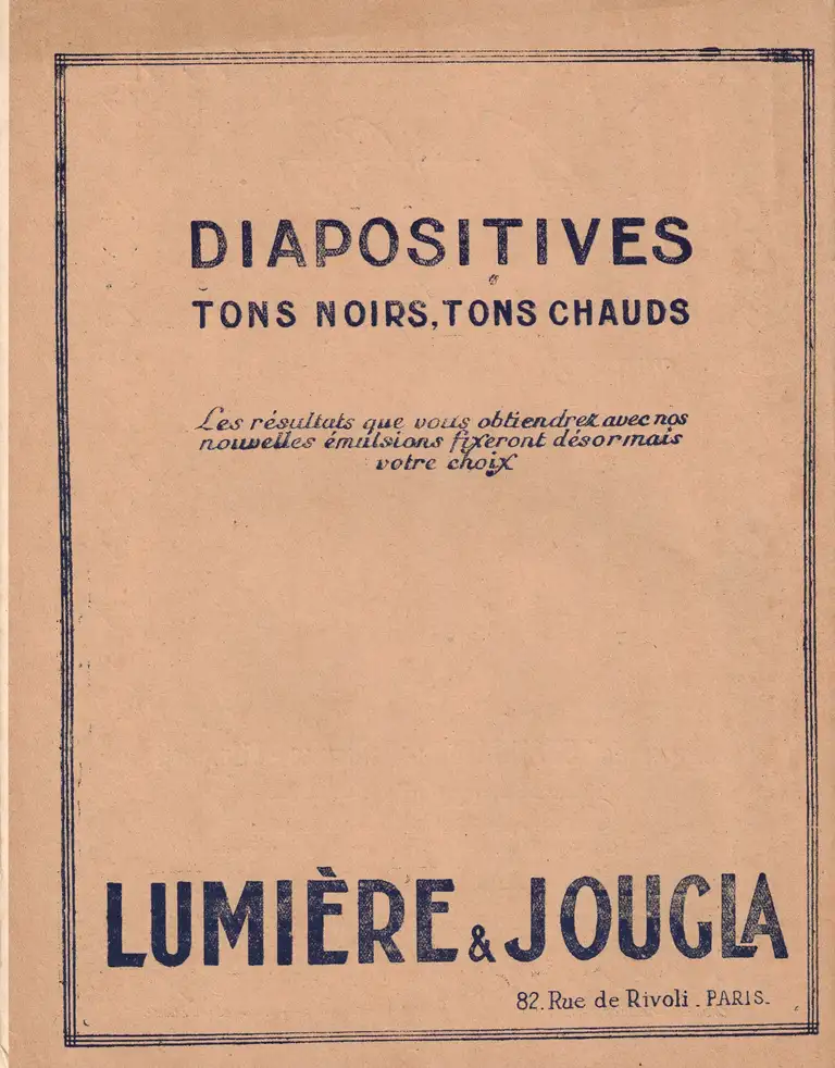 Lumière Diapositives Tons Noirs (TN) Tons Chauds (TC) - La revue française de photographie n°194 - 15 janvier 1928