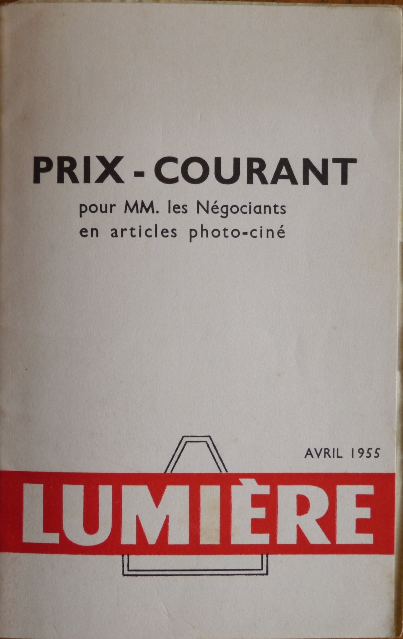 Prix-courant - avril 1955