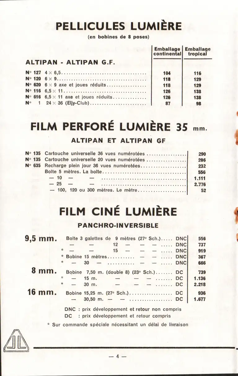 1958-03 - Prix courant - page 5