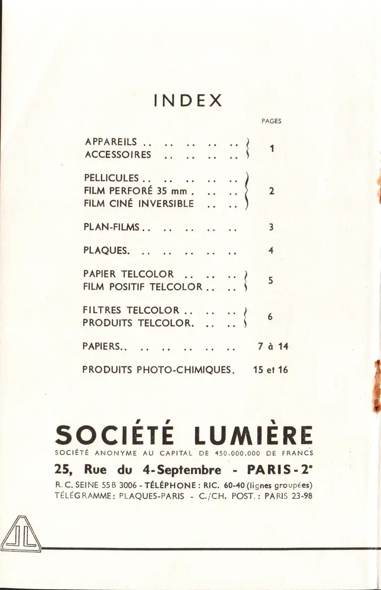 1959-07 - Tarif général - page 1