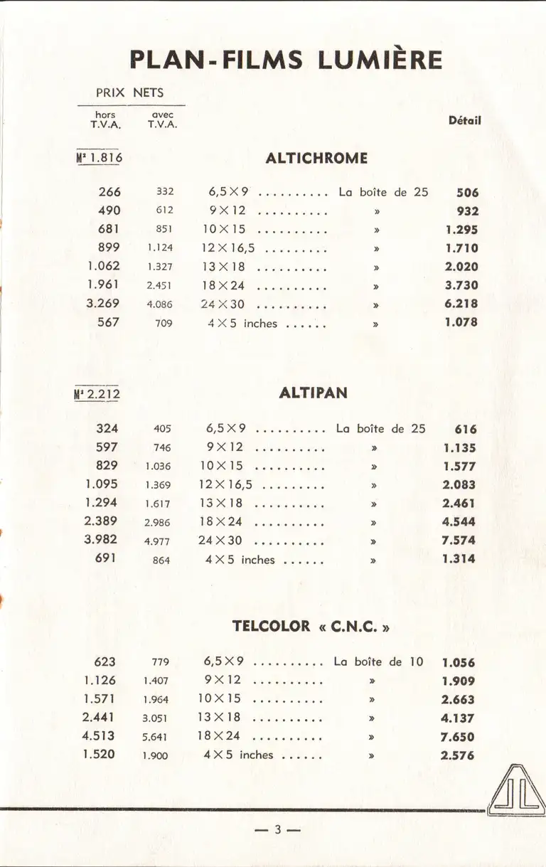 1959-07 - Tarif général - page 4