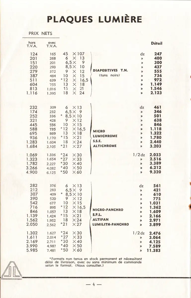 1959-07 - Tarif général - page 5