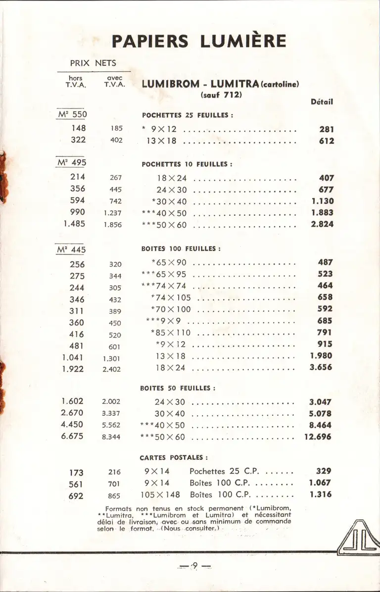 1959-07 - Tarif général - page 11