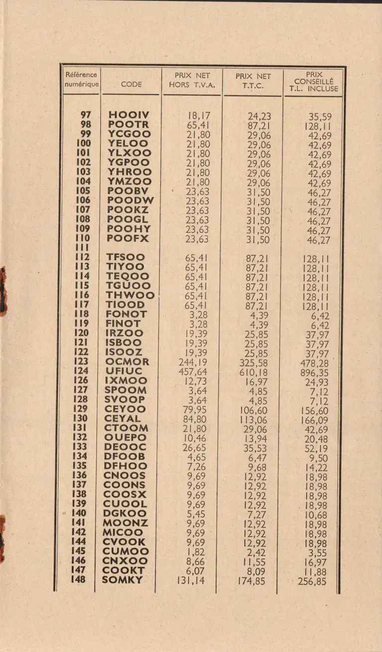 Tarif appareils et matériels Leitz Wetzlar - décembre 1960 7