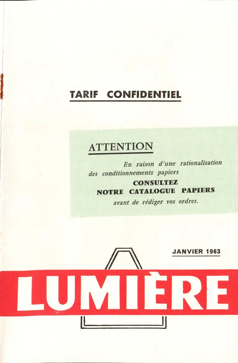1963-01 - Tarif - couverture