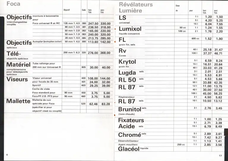 Tarif confidentiel - avril 1967 6