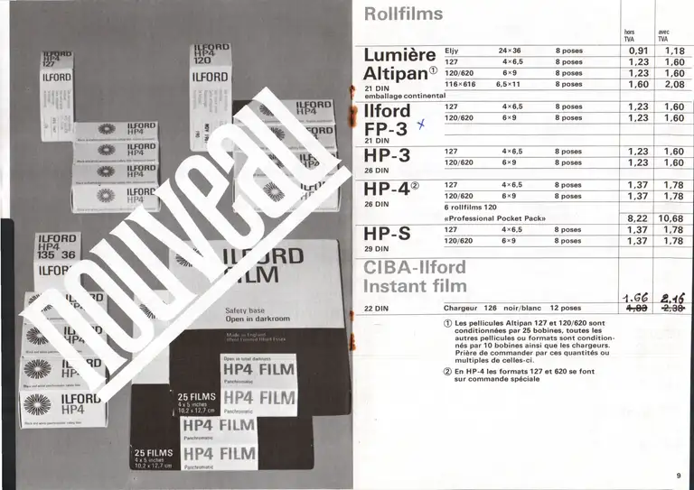 Tarif confidentiel - avril 1967 11