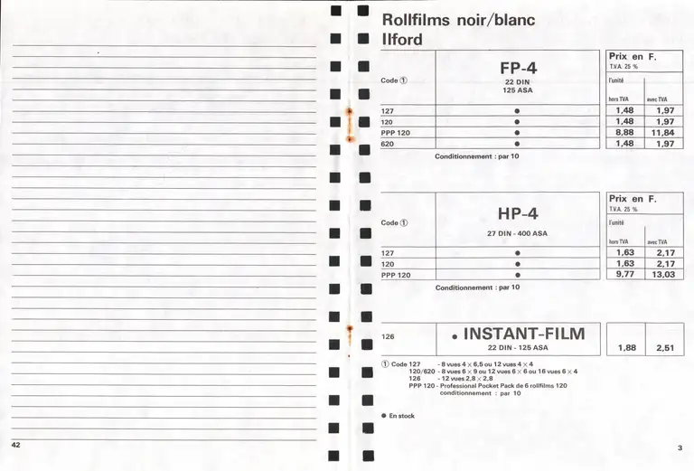 Lumière Diffusion - Tarif - mars 1970 - 4
