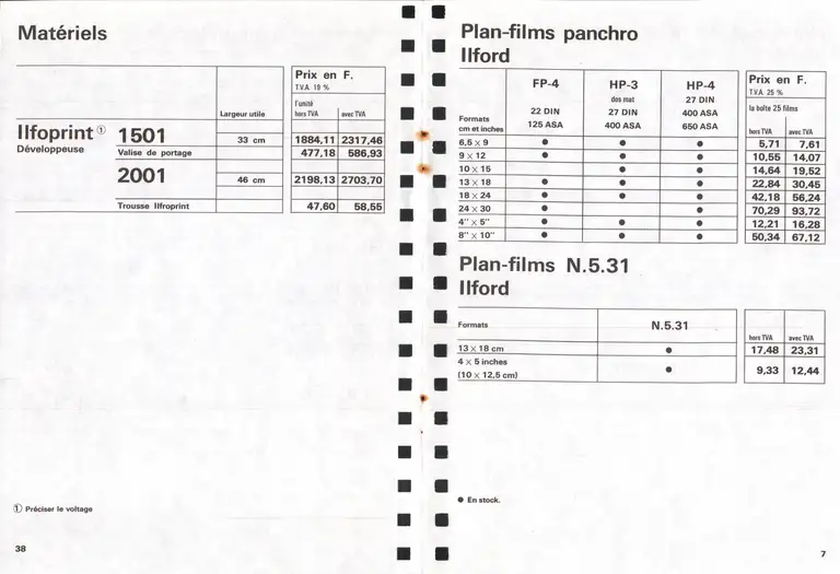 Lumière Diffusion - Tarif - mars 1970 - 8