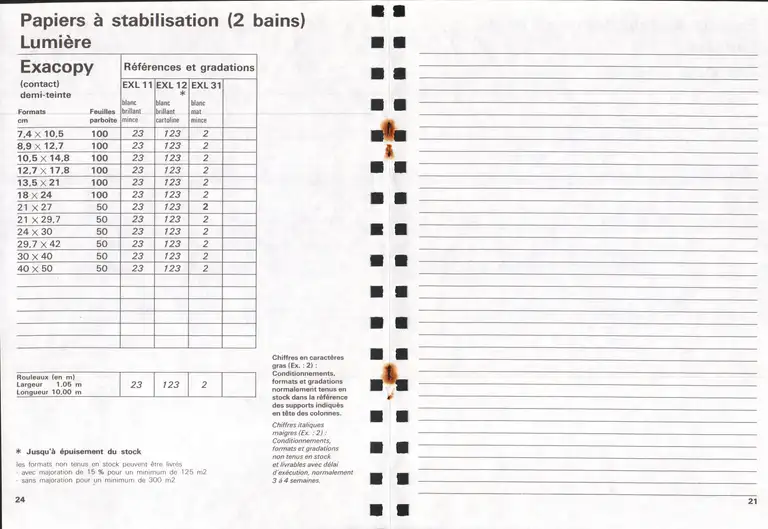 Lumière Diffusion - Tarif - mars 1970 - 22