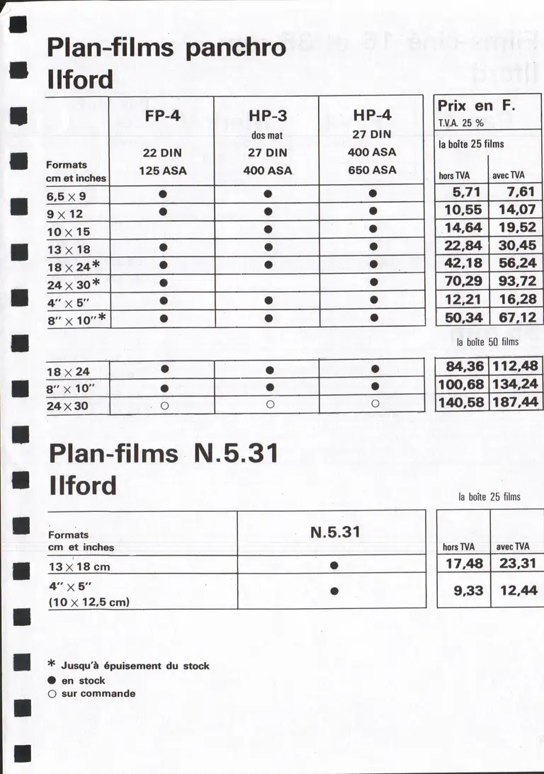 Lumière Diffusion - Tarif - janvier 1971 - 9