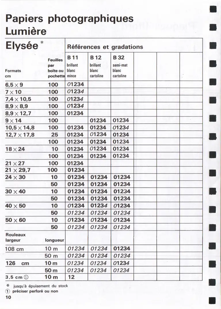 Lumière Diffusion - Tarif - janvier 1971 - 12
