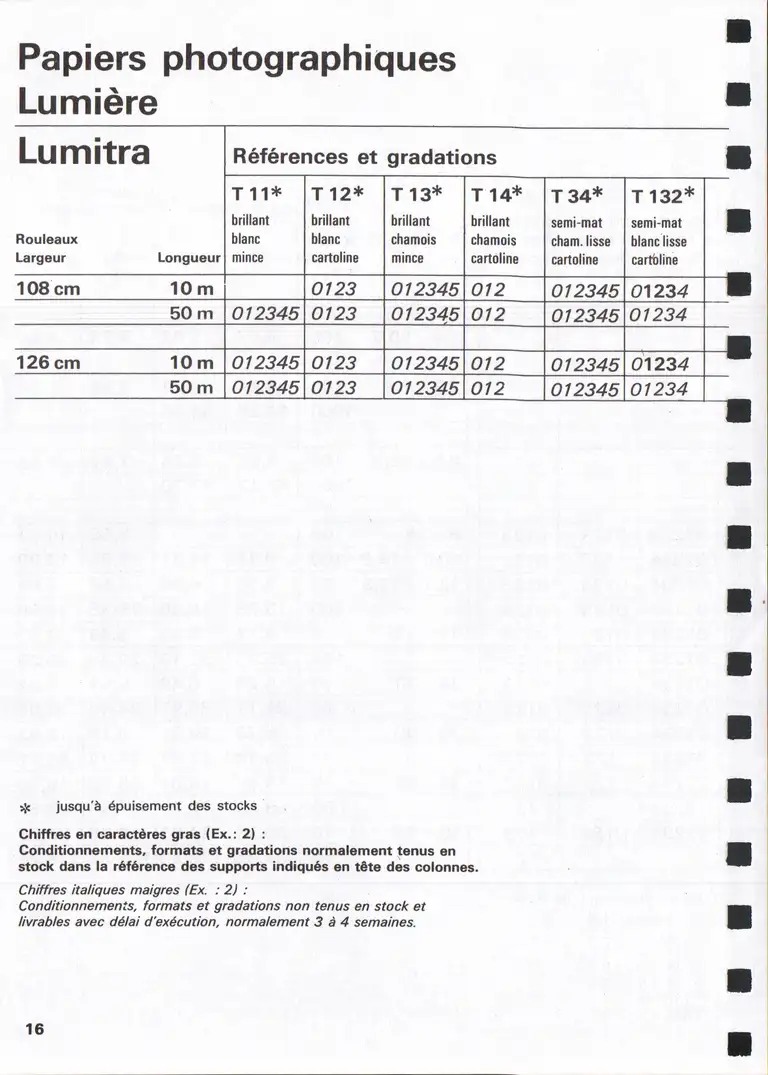 Lumière Diffusion - Tarif - janvier 1971 - 18