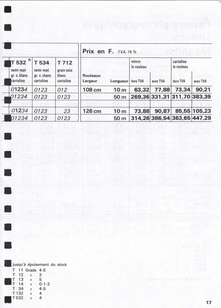 Lumière Diffusion - Tarif - janvier 1971 - 19