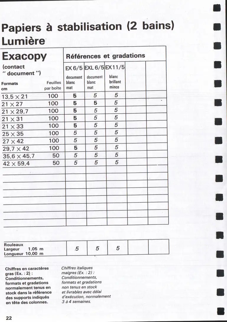Lumière Diffusion - Tarif - janvier 1971 - 24