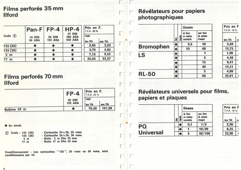 Lumière Diffusion - Tarif - novembre 1971 - 3