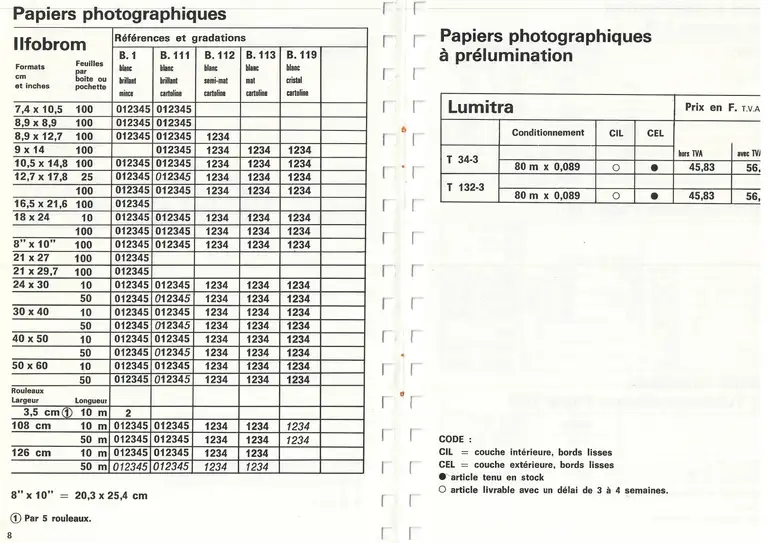 Lumière Diffusion - Tarif - novembre 1971 - 5