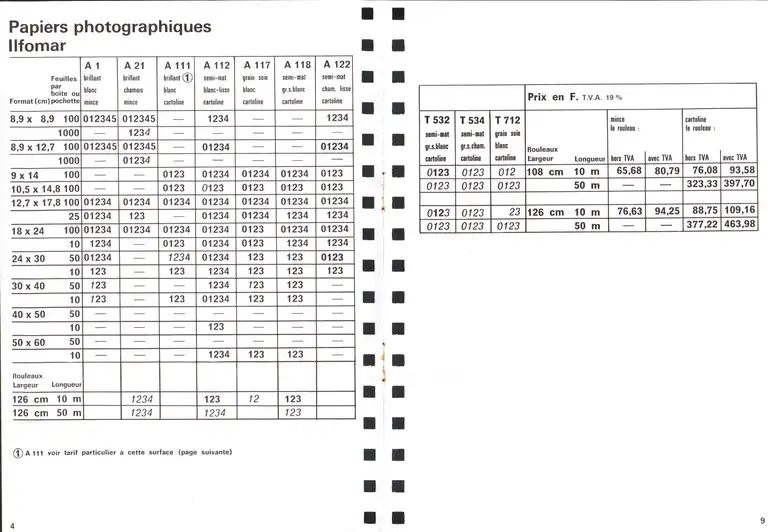 Lumière Diffusion - Tarif correctif - janvier 1972 - 6