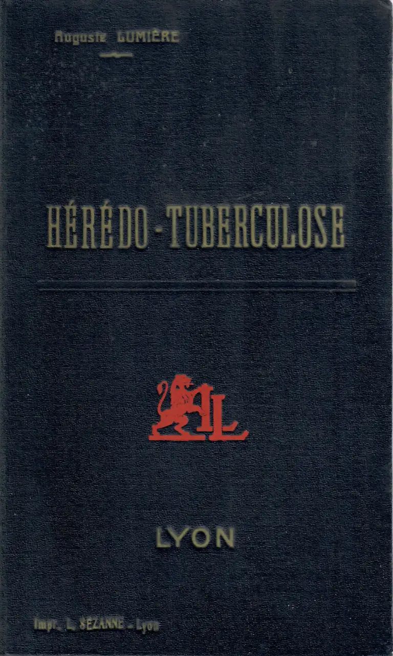 Hérédo-Tuberculose - couverture - Laboratoires Lumière - 1935