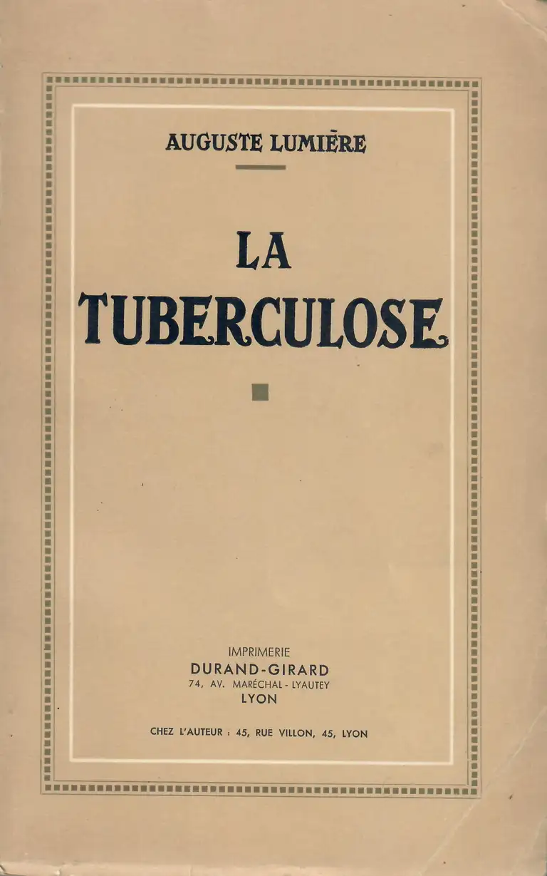 La Tuberculose - couverture - 1944