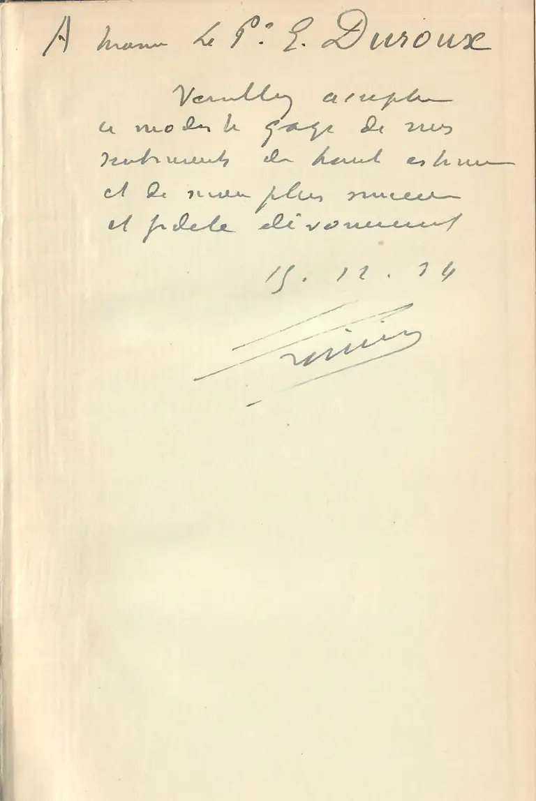 Le Renaissance de la Médecine Humorale - envoi autographe - Laboratoires Lumière - 1935
