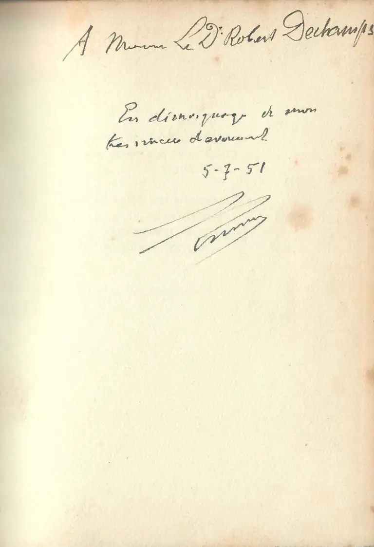 Vérités de Demain - envoi autographe - Editions Emile-Paul Frères et Amiot Dumont - 1951