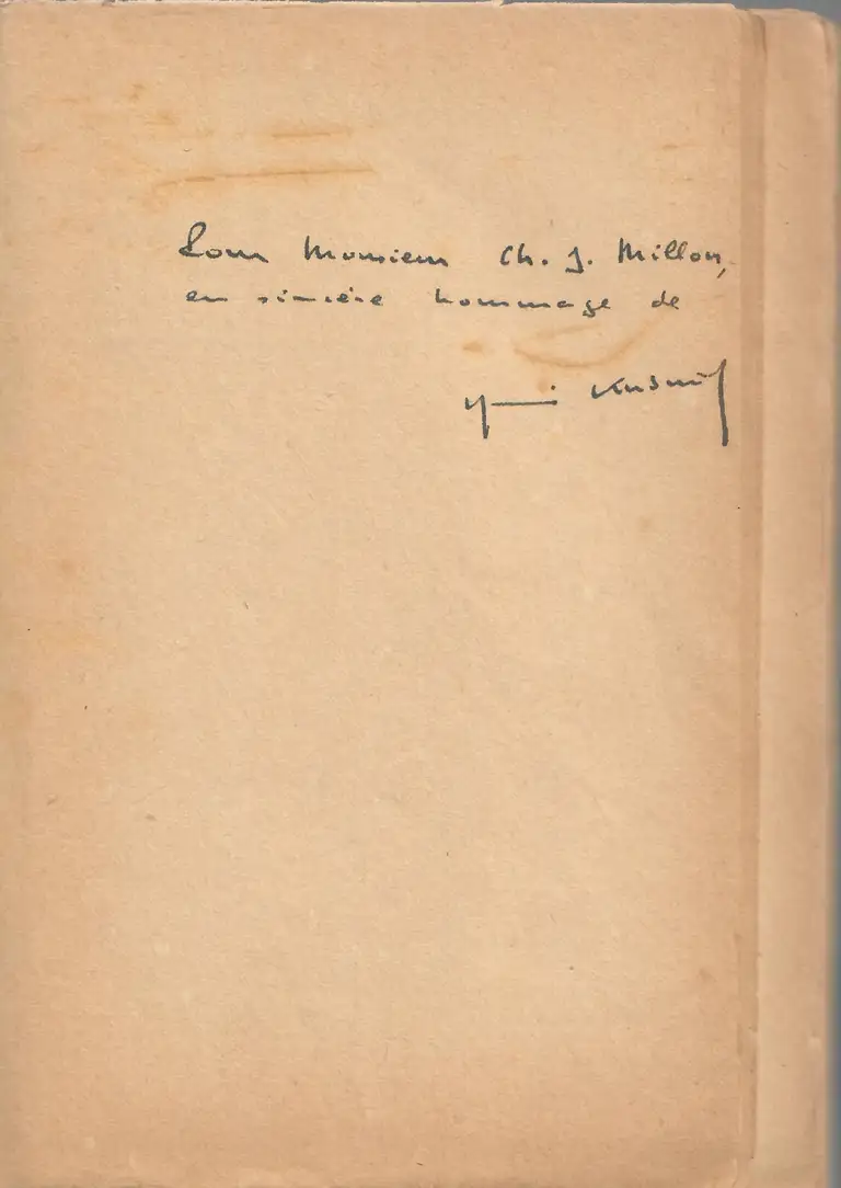 Kubnick, Henri - Les frères Lumière - envoi autographe - 1935