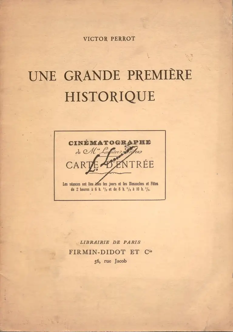 Une grande première historique - couverture - 1939