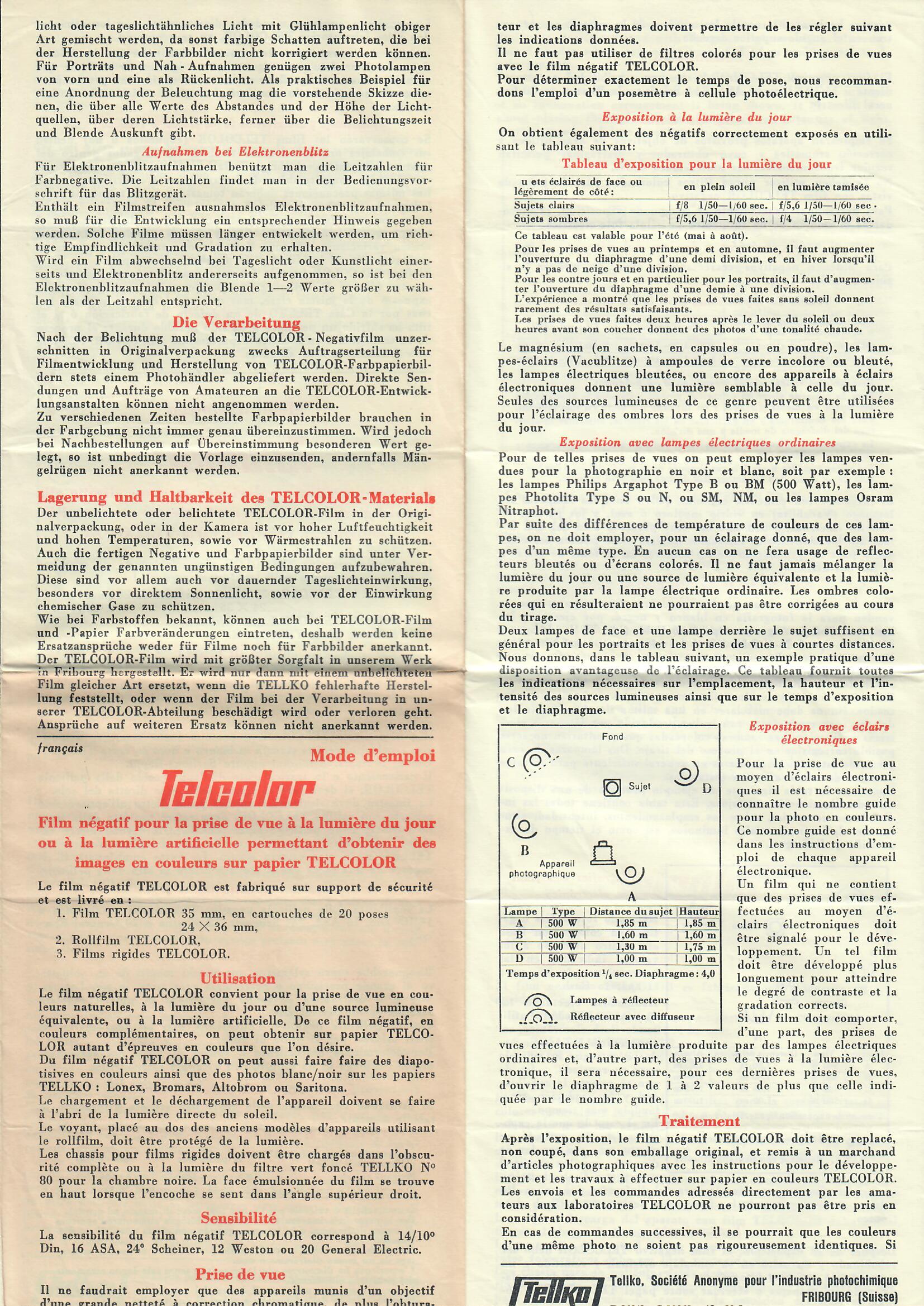 1960 - Telko - Notice - Telcolor