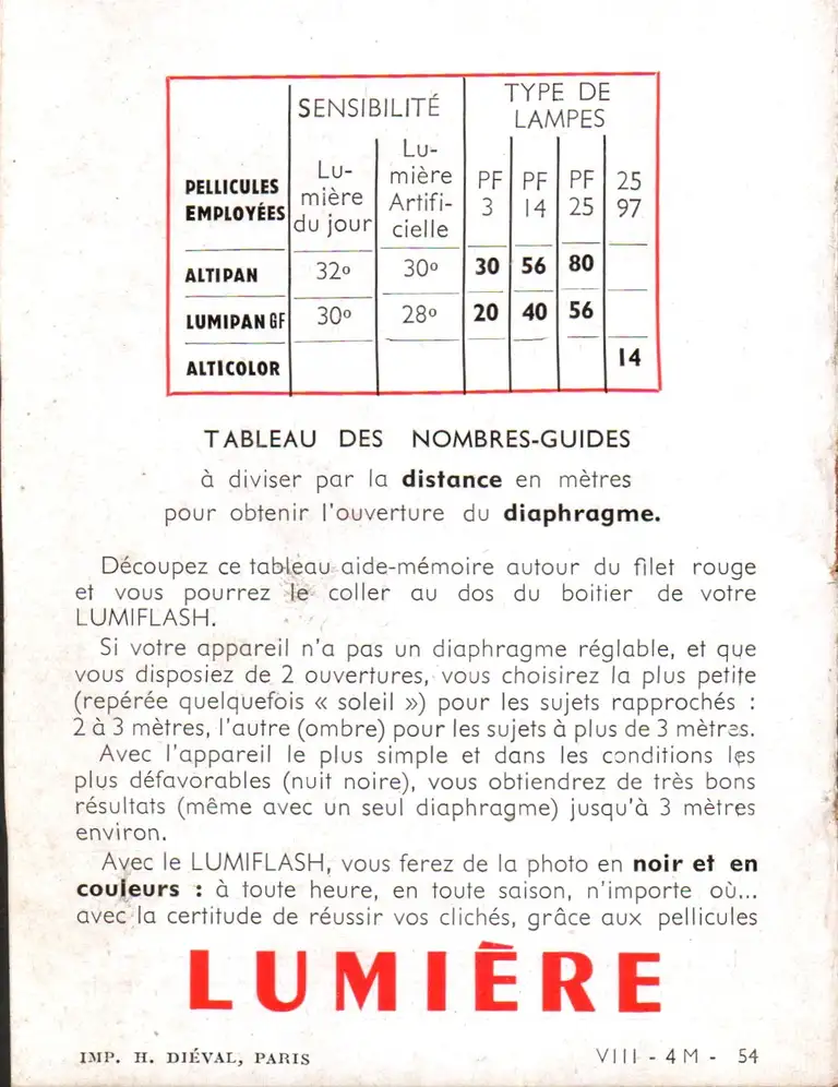 1954 - Notice Lumiflash - page 7