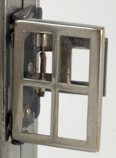 Viseur iconomètre chromé en croix 46 x 33 mm - V2bis